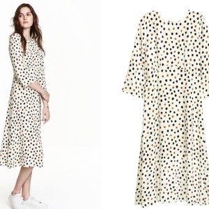 H&M Open Back Dress with Dots NWOT